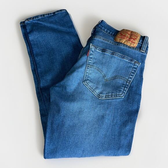 Levi’s Mens 31x30 Jeans Blue 511 Slim Fit Denim Stretch Mid Rise - Picture 1 of 9